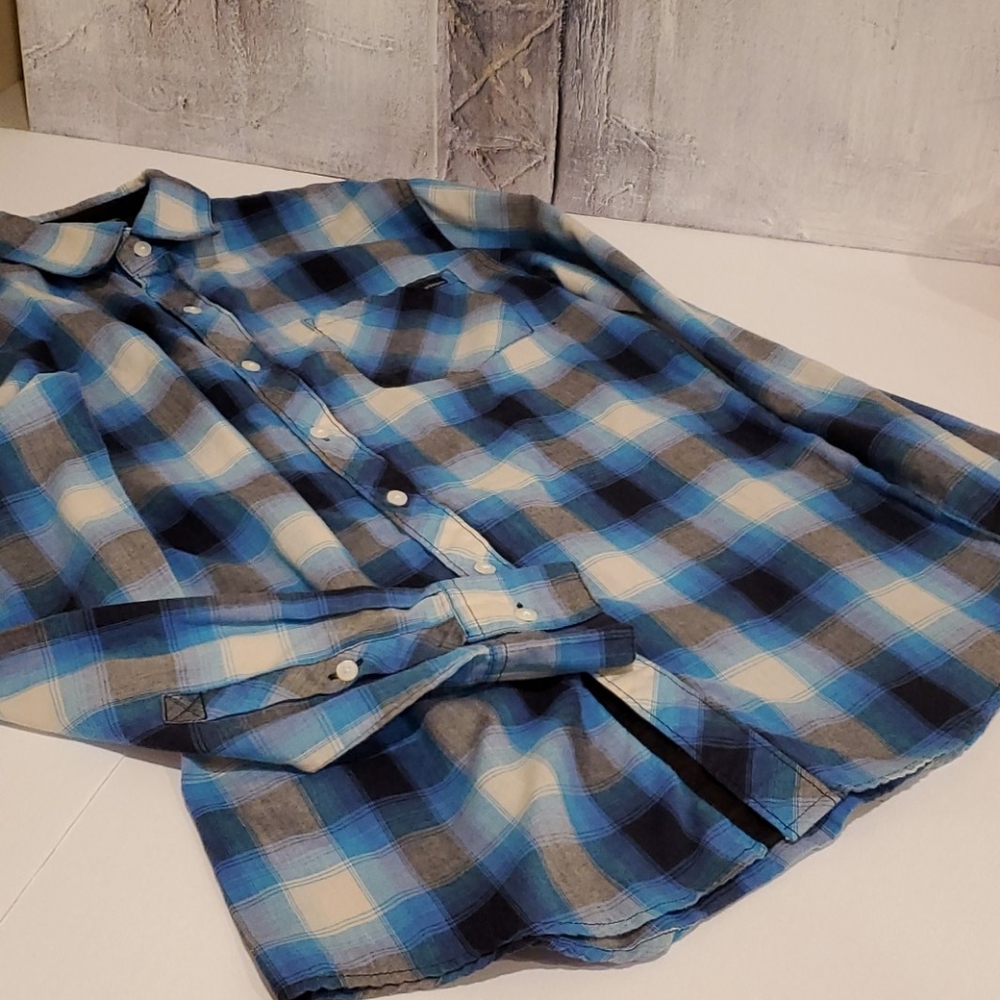 Ambiguous Checkered Button Down Shirt Size Small